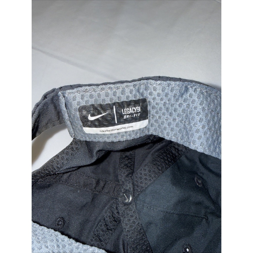 Nike Legacy91 RF Roger Federer 2016 US Open Black Iridescent Tennis Hat Cap - Picture 5 of 10